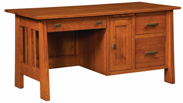 Freemont Mission - Amish Hardwood Computer Desk