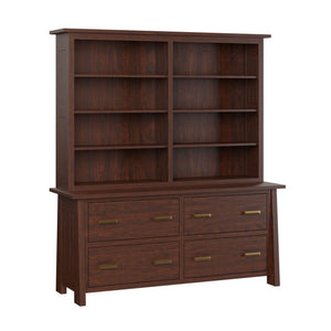 Freemont Mission- Amish Hardwood Credenza With Optional Hutch