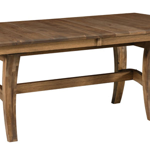 Frisco Trestle - Handcrafted Solid Top or Extension Dining Table
