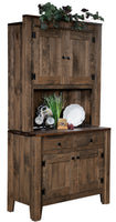 Gold Creek - Amish Handcrafted Granny Cabinet With Hutch