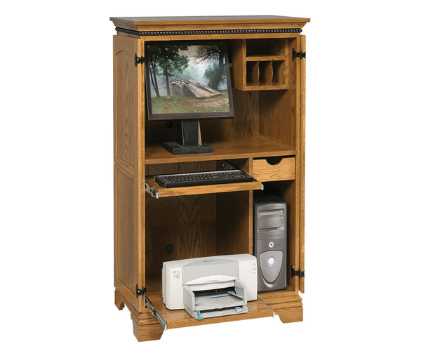 Petite - Amish Hardwood Computer Armoire