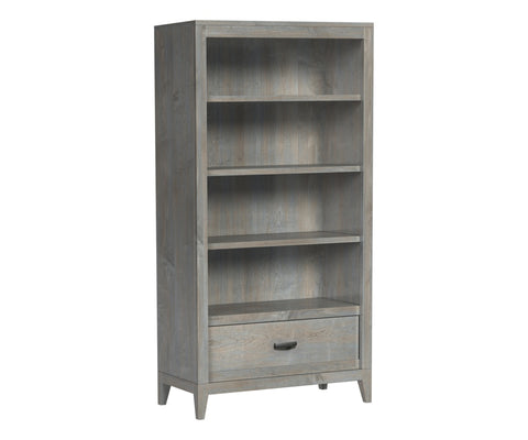 Triway - Amish Handcrafted Bookcase With Drawer