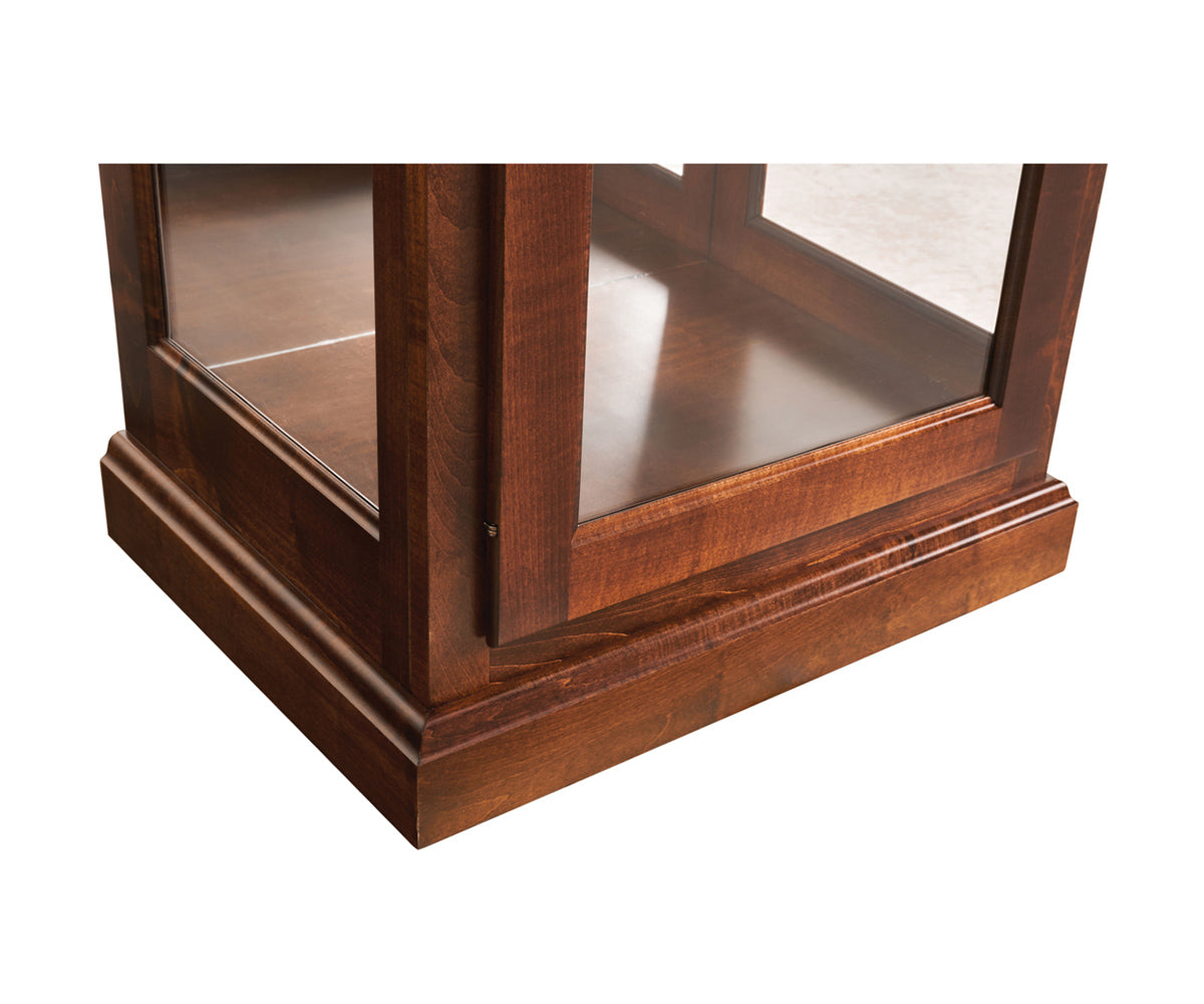 Genuine - Amish Hardwood 1 Door Picture Frame Display Curio