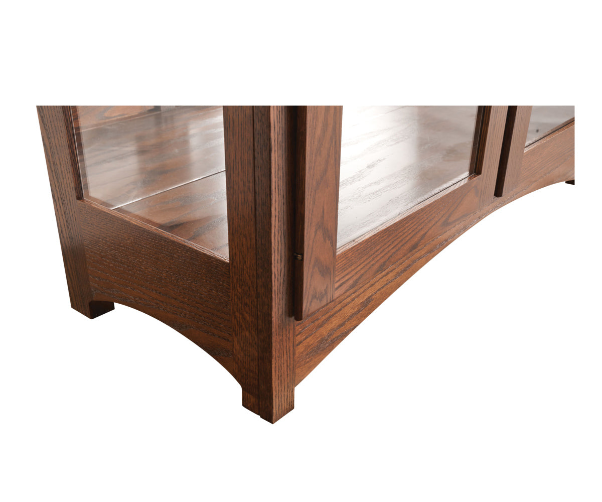 Mission - Amish Hardwood Large Curio Cabinet
