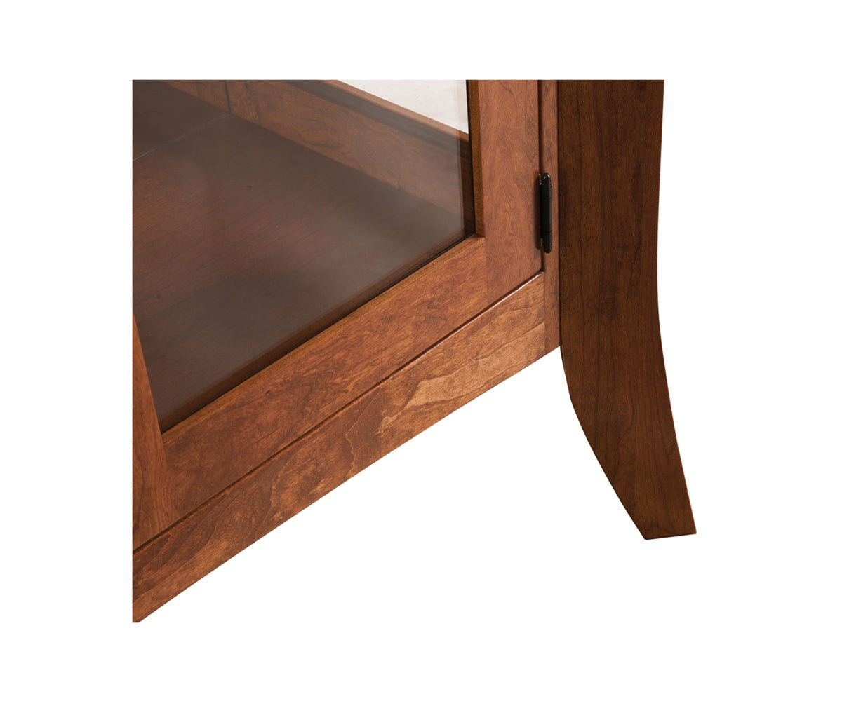 Galveston - Amish Hardwood 2 Door Curio Cabinet