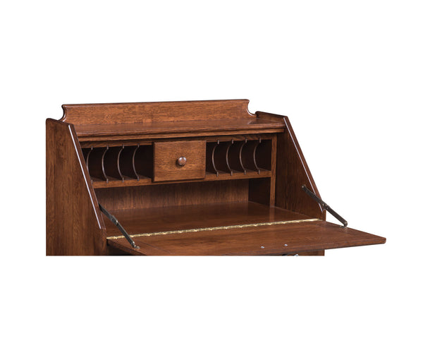Deluxe - Amish Hardwood Secretary Desk With Doors