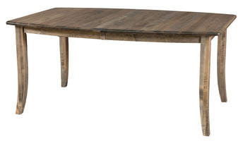 Gallery Leg- Handcrafted Solid Top or Extension Dining Table