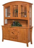 Galveston - Amish Solid Wood 3 Door Dining Hutch