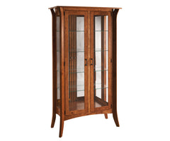 Galveston - Amish Hardwood 2 Door Curio Cabinet