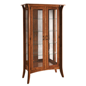 Galveston - Amish Hardwood 2 Door Curio Cabinet