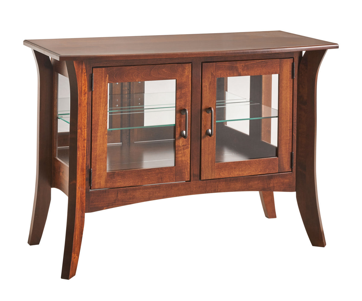 Galveston - Amish Hardwood Curio Console Cabinet