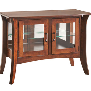 Galveston - Amish Hardwood Curio Console Cabinet