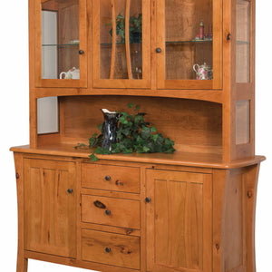 Galveston - Amish Solid Wood 3 Door Dining Hutch
