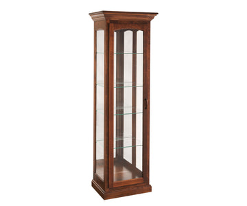 Genuine - Amish Hardwood 1 Door Picture Frame Display Curio