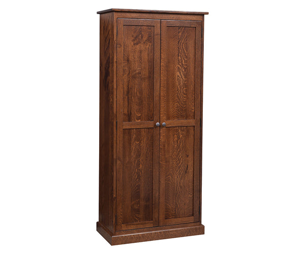 Genuine - Amish Hardwood Storage Cabinet With Enclosed Base