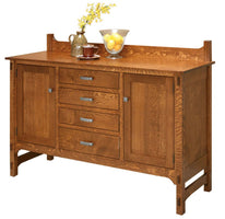 Glenwood - Amish Solid Wood 60" Sideboard Cabinet