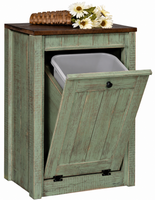 Gold Creek - Amish Handcrafted Single Tilt-Out Trash Bin Cabinet