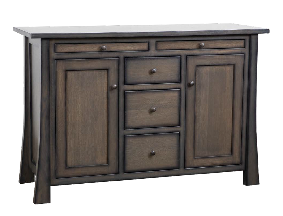 Grant - Amish Handcrafted Storm Gray Sideboard 
