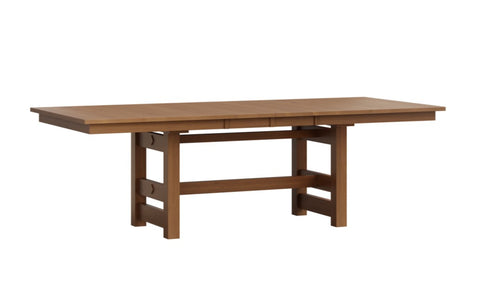 Greenwood Trestle- Handcrafted Solid Top or Extension Dining Table