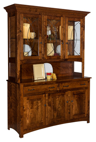 Hackenburg - Amish Solid Wood 3 Door Dining Hutch