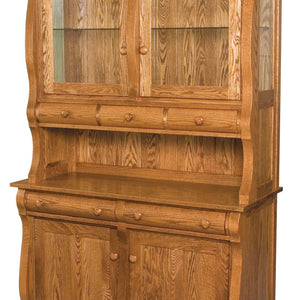 Hampton - Amish Solid Wood 2 Door Dining Hutch