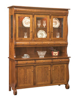 Hampton - Amish Solid Wood 3 Door Dining Hutch