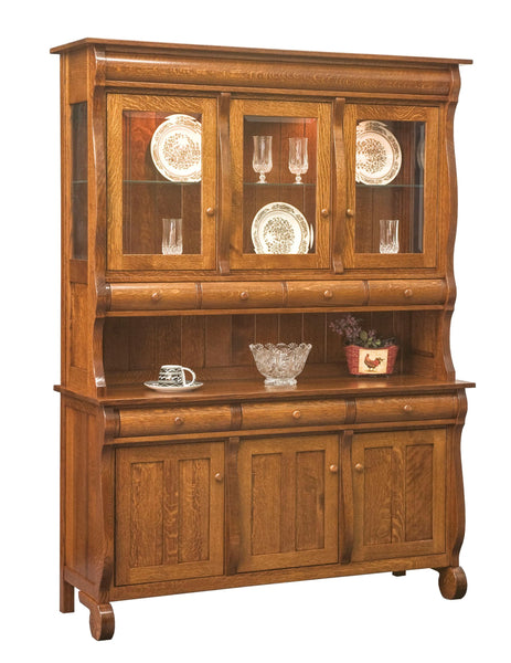Hampton - Amish Solid Wood 3 Door Dining Hutch