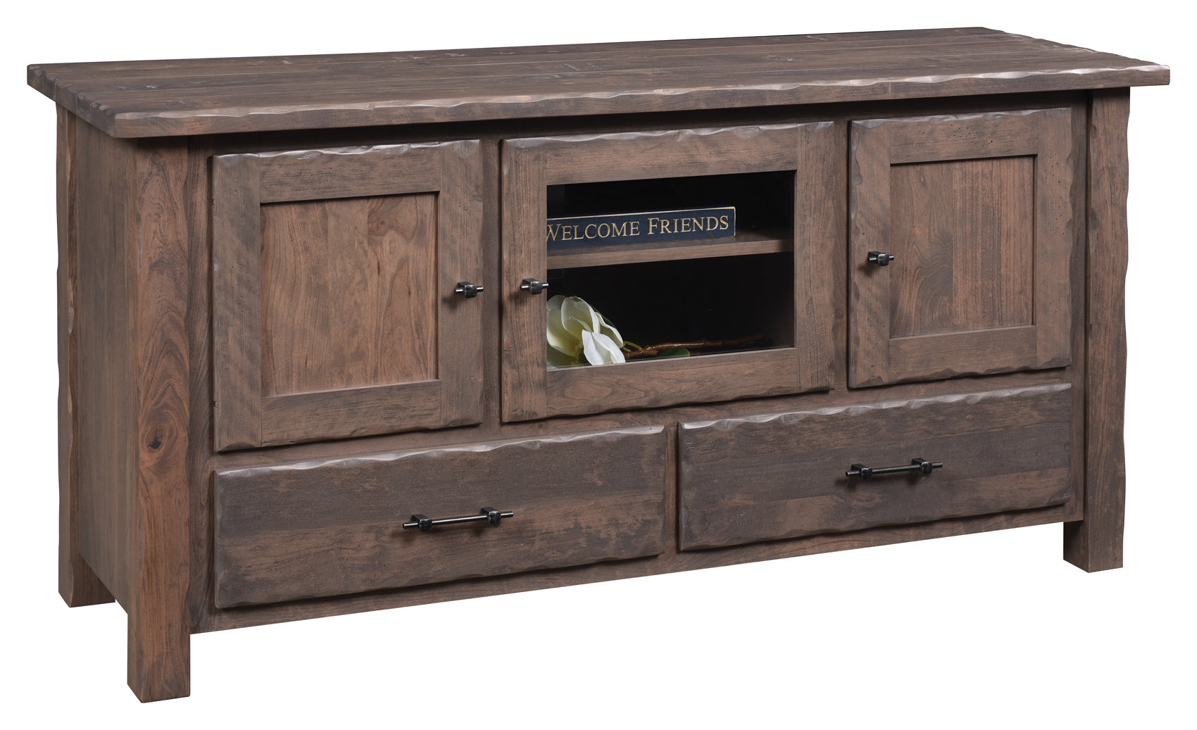 Hand Hewn - Amish Handcrafted 60" TV Console
