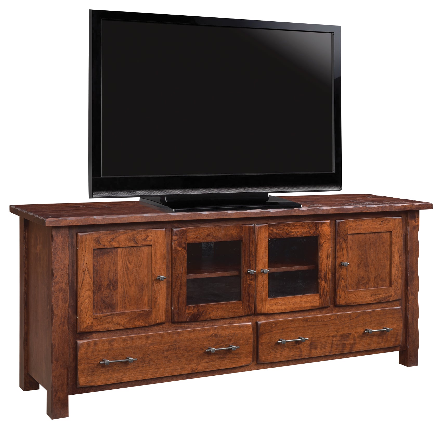 Hand Hewn - Amish Handcrafted 70" TV Console Stand