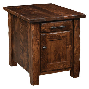 Hand Hewn - Amish Handcrafted Enclosed End Table