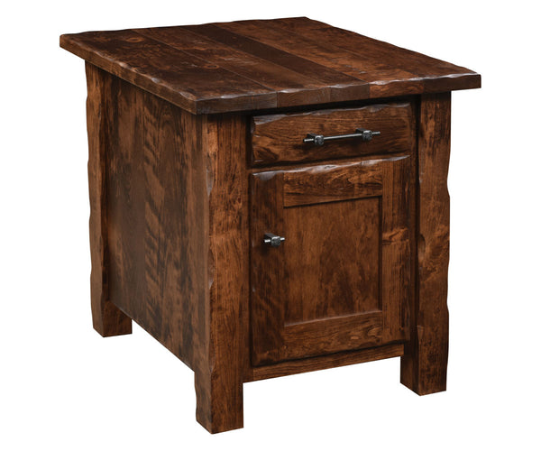 Hand Hewn - Amish Handcrafted Enclosed End Table