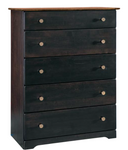 Harlow - Amish Handcrafted 5 Drawer Chest Dresser
