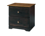 Harlow- Amish Handcrafted 2 Drawer Nightstand