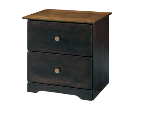 Harlow- Amish Handcrafted 2 Drawer Nightstand