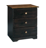 Harlow- Amish Handcrafted 3 Drawer Nightstand