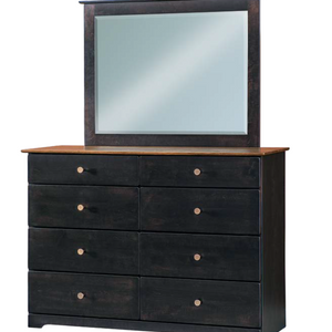 Harlow - Amish Handcrafted 8 Drawer Dresser W/ Optional Mirror