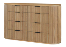 Harper - Amish Handcrafted 8 Drawer Dresser With Round Edges