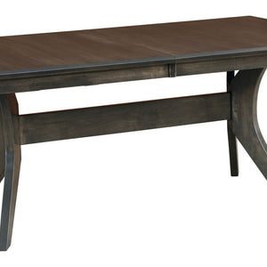 Harper Trestle - Handcrafted Solid Top or Extension Dining Table