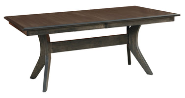 Harper Trestle - Handcrafted Solid Top or Extension Dining Table