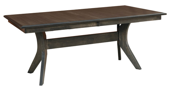 Harper Trestle - Handcrafted Solid Top or Extension Dining Table