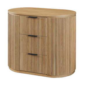 Harper - Amish Solid Wood 3 Drawer Round Edge Nightstand