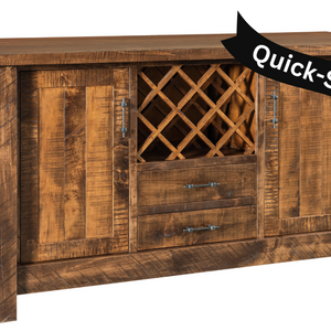 Houston - Amish Handcrafted Wine Server Cabinet / QUICK-SHIP 