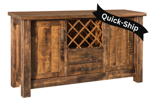 Houston - Amish Handcrafted Wine Server Cabinet / QUICK-SHIP 
