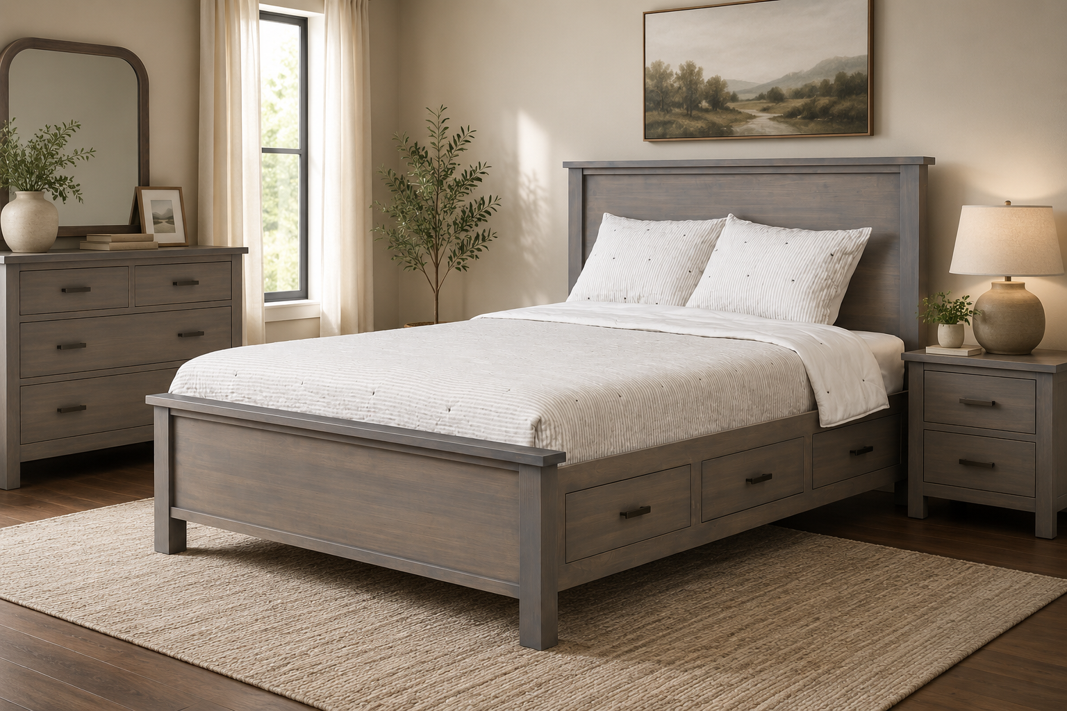 Generations - Hardwood Panel Bed with Optional Underbed Storage