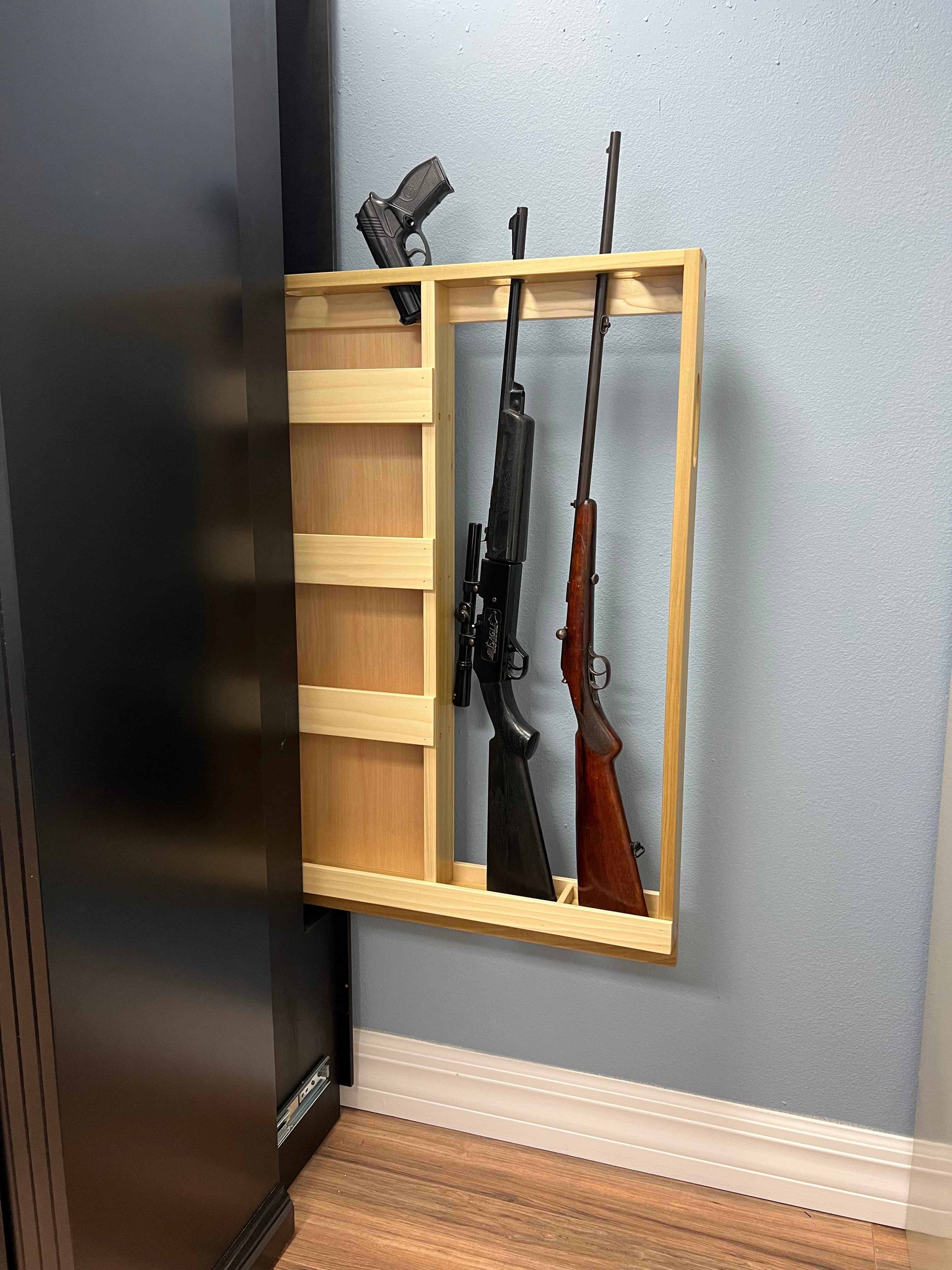 Covert - Bookcase with Hidden Gun Rack - The Wood Reserve