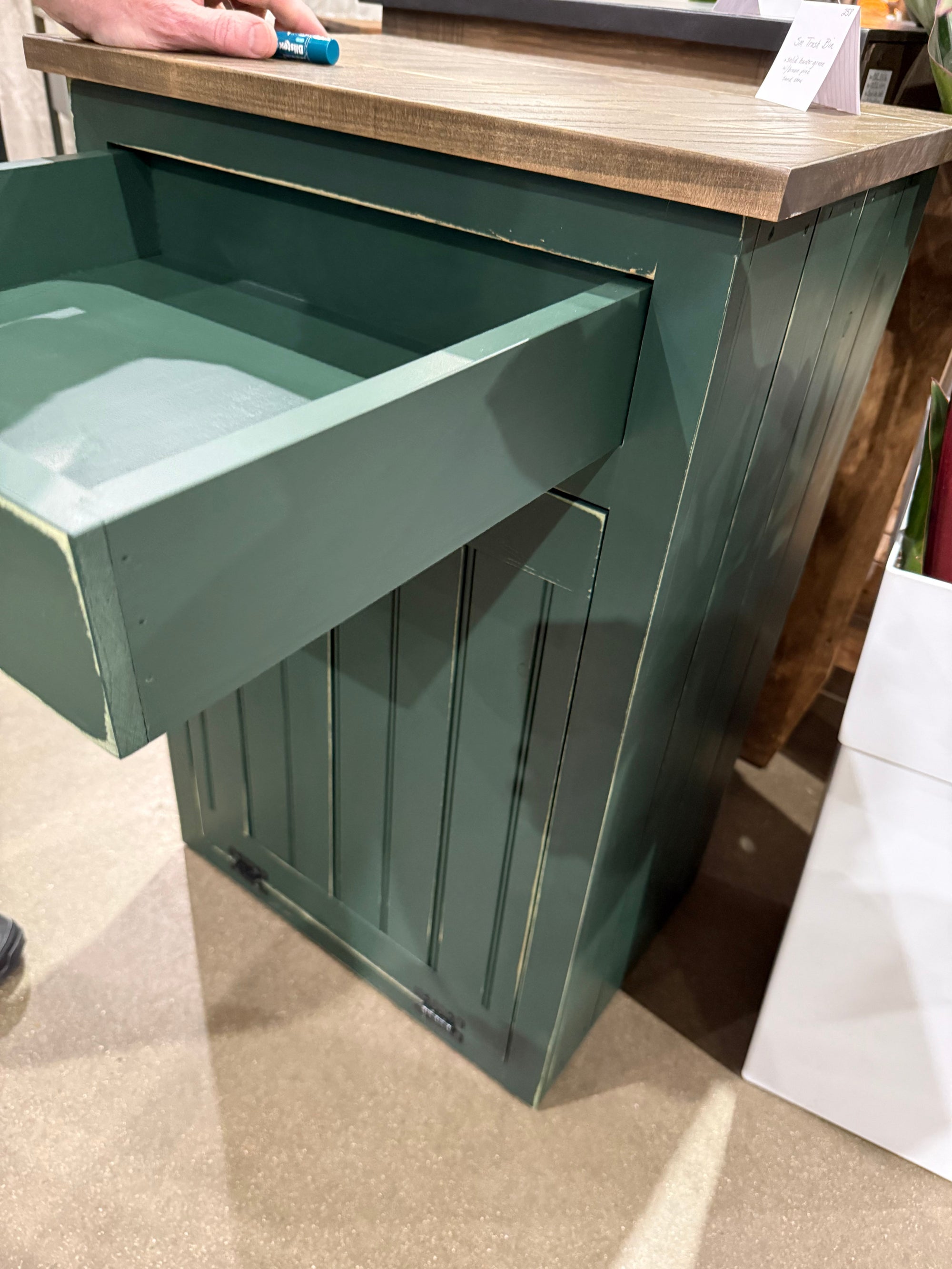 Gold Mine- Amish Handcrafted Tilt-Out Trash Bin Cabinet