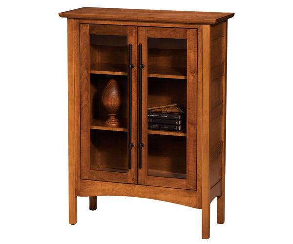 Iron Forge - Amish Solid Wood Display Cabinet