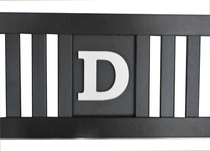 5' Poly Traditional English Swing Bed with Monogram