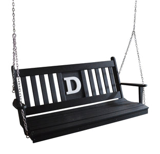 5' Poly Traditional English Swing Bed with Monogram