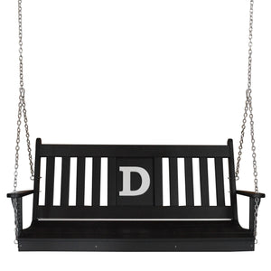 5' Poly Traditional English Swing Bed with Monogram